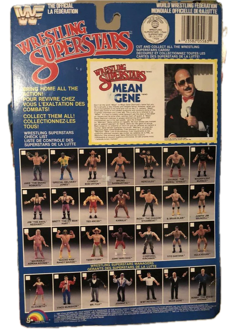 1986 WWF LJN Wrestling Superstars Series 3 Mean Gene Okerlund