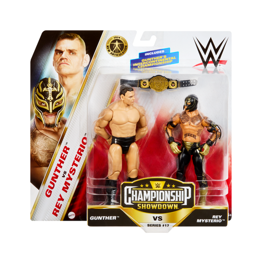 2024 WWE Mattel Basic Championship Showdown Series 17 Gunther vs. Rey Mysterio