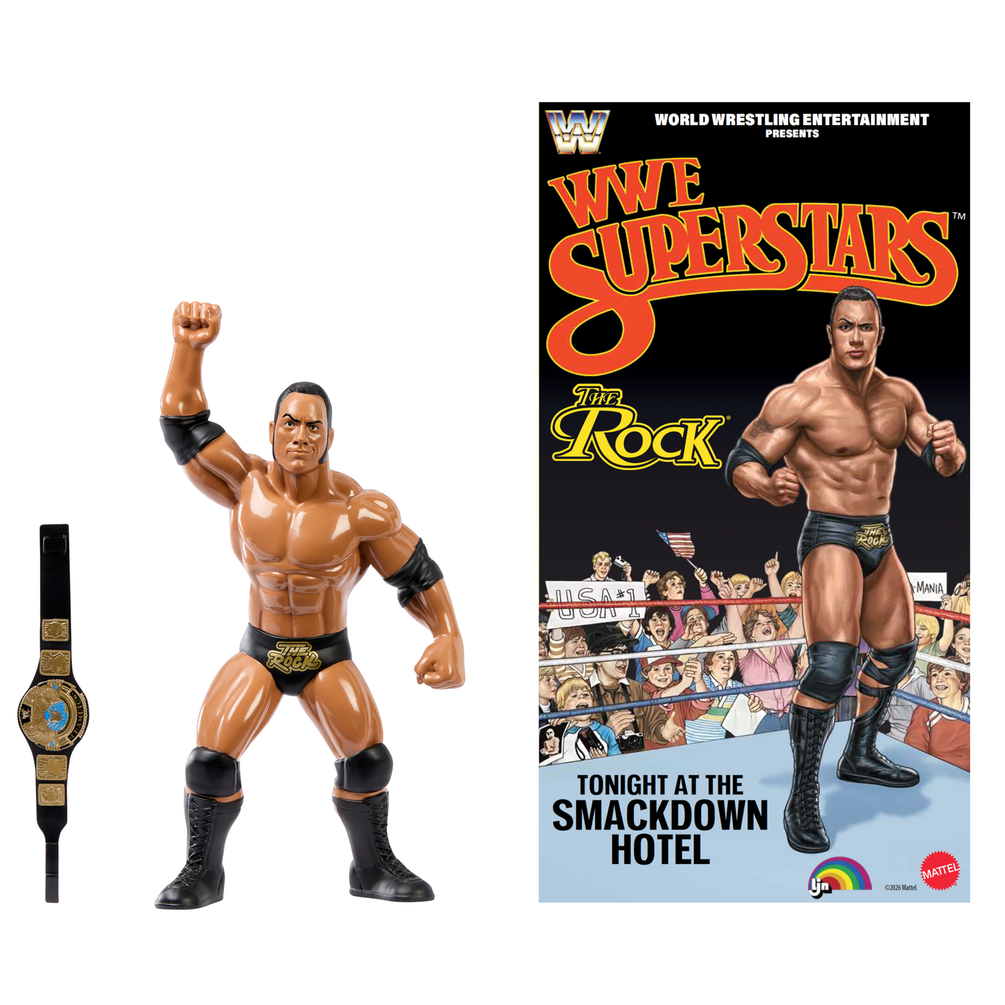 2026 Mattel LJN WWE Superstars Series 3 The Rock [Exclusive]