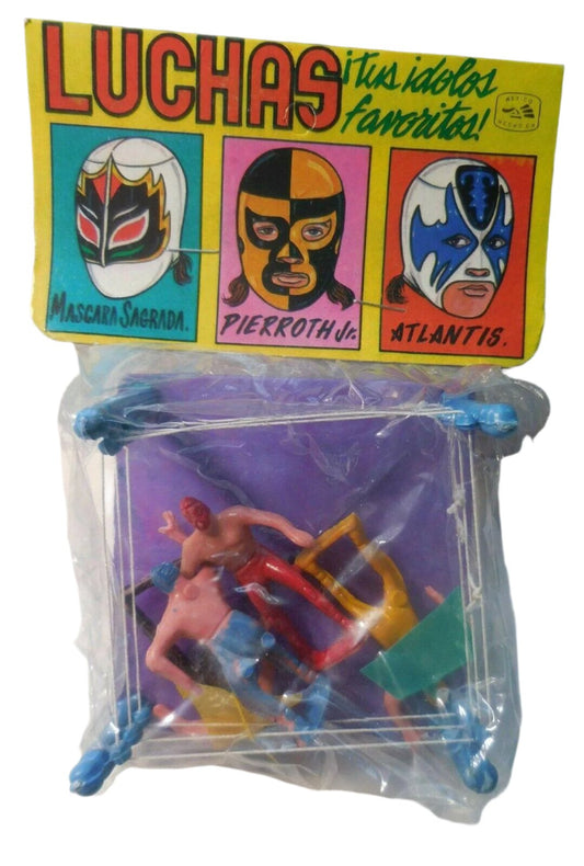 Luchas "¡Tus Idolos Favoritos!" Bootleg/Knockoff Mini Figures & Ring