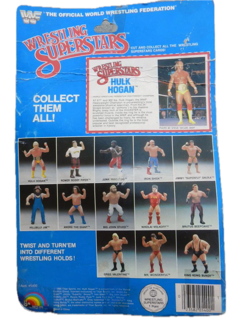 1985 WWF LJN Wrestling Superstars Series 1 Hulk Hogan