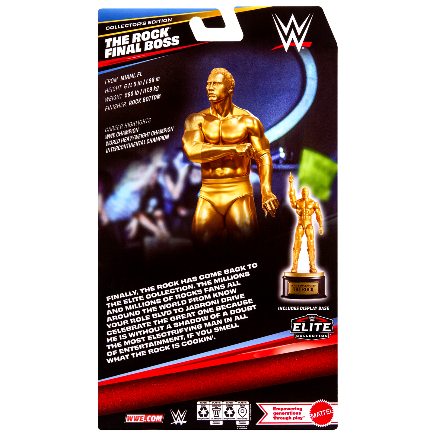2026 WWE Mattel Elite Collection Series 125 The Rock [Collector's Edition]