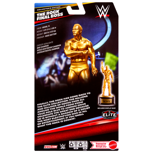 2026 WWE Mattel Elite Collection Series 125 The Rock [Collector's Edition]