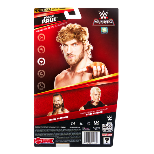 2026 WWE Mattel Main Event Series Top Picks Logan Paul