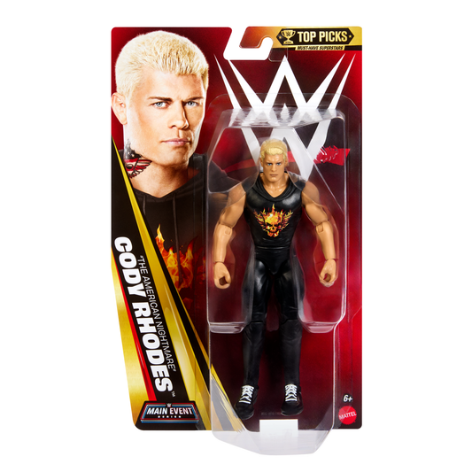 2026 WWE Mattel Main Event Series Top Picks "The American Nightmare" Cody Rhodes