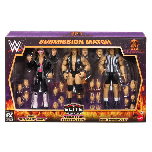 2026 WWE Mattel Elite Collection WrestleMania 13 "Submission Match" 3-Pack [Exclusive]