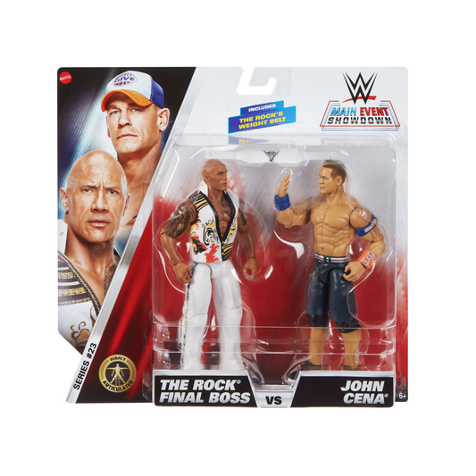 2025 WWE Mattel Main Event Showdown Series 23 "Final Boss" The Rock vs. John Cena