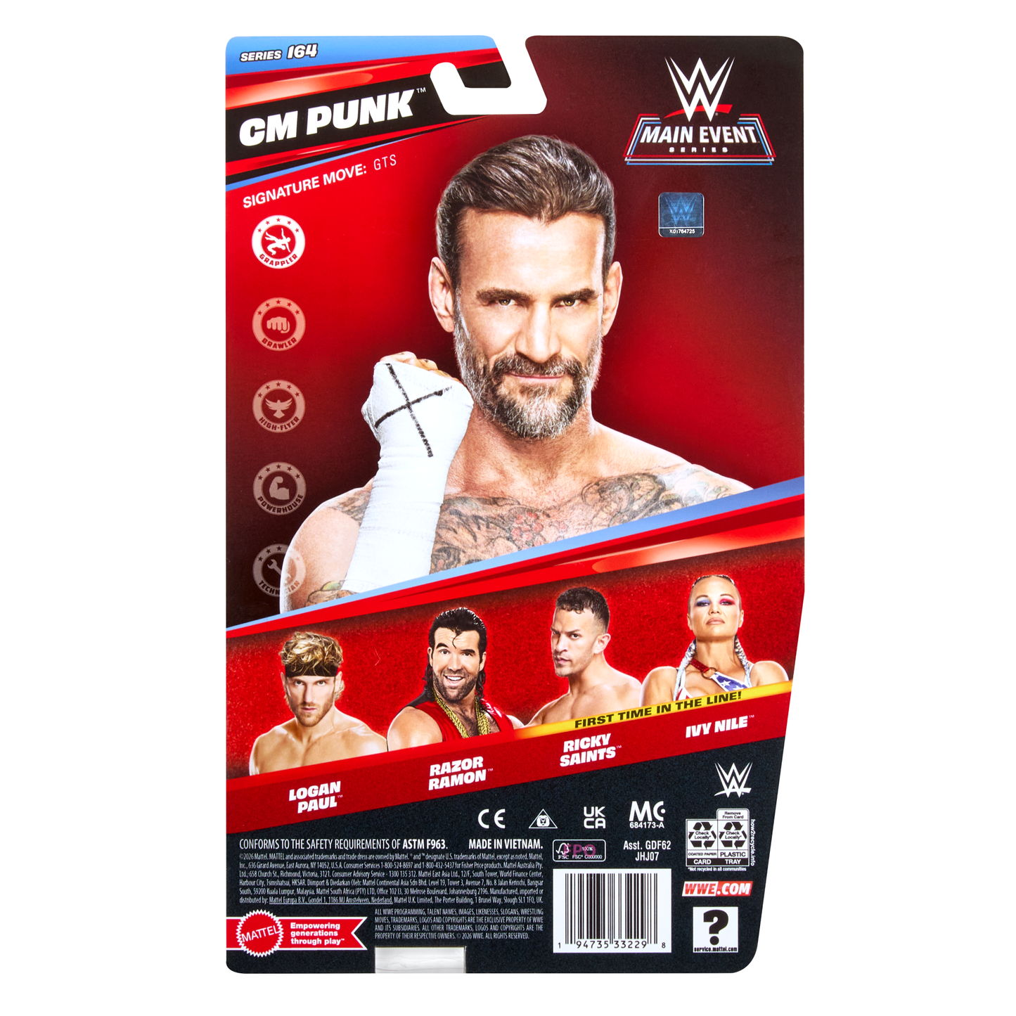 2026 WWE Mattel Main Event Series 164 CM Punk