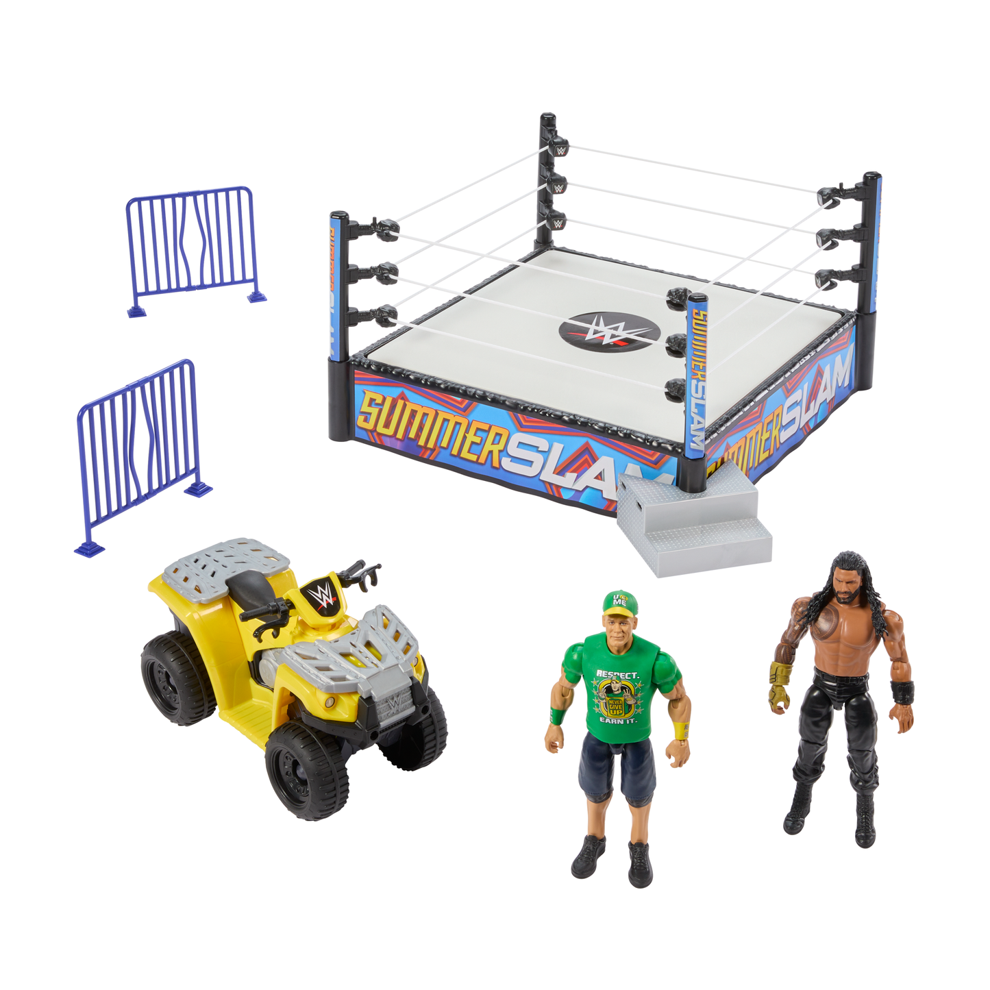 2025 WWE Mattel Wrekkin' Icon vs. Icon Playset [With John Cena & Roman Reigns]