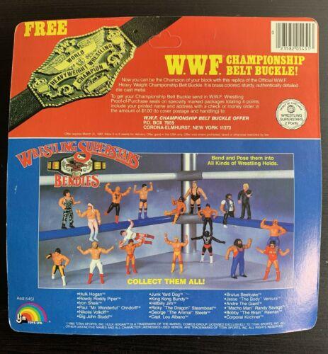 1986 WWF LJN Wrestling Superstars Bendies Tag Team Champions: Ricky "The Dragon" Steamboat & Corporal Kirchner