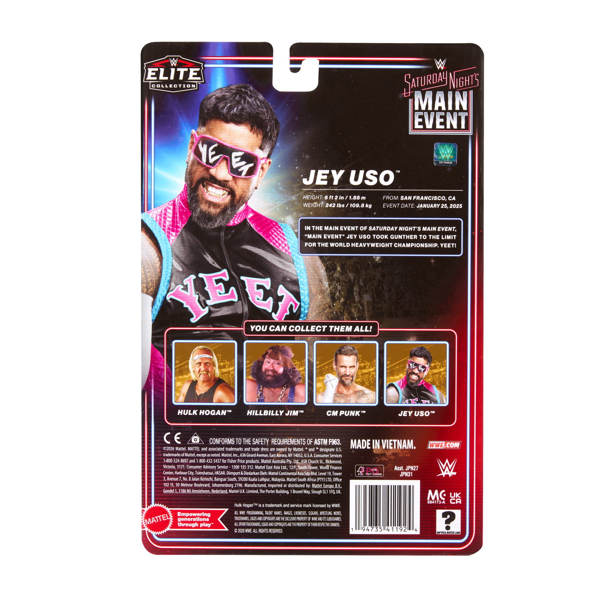 2026 WWE Mattel Elite Collection Saturday Night's Main Event