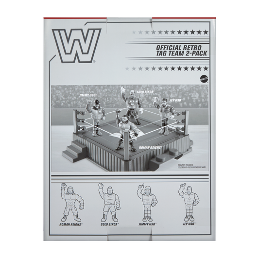 2025 WWE Mattel Ringside Exclusive Bloodline Official Retro Tag Team 2-Pack