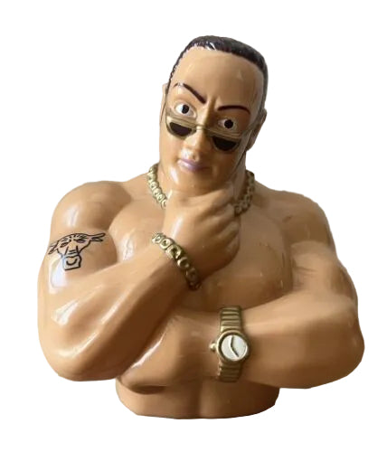 1999 WWF Titan Sports The Rock Head Busters Candy Container