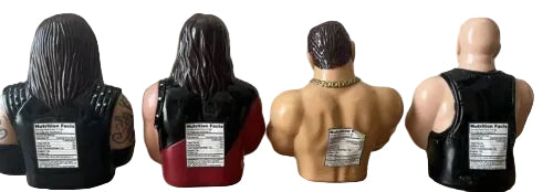 1999 WWF Titan Sports The Rock Head Busters Candy Container