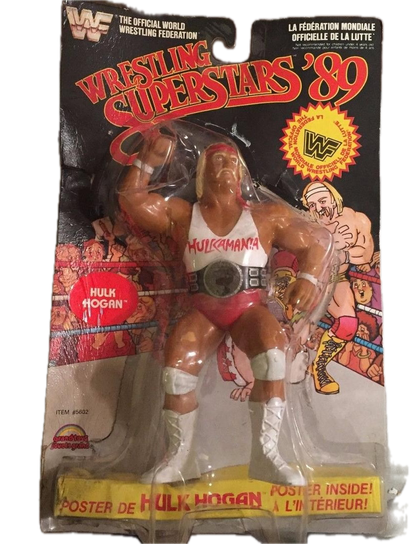 1989 WWF Grand Toys Wrestling Superstars Series 6 Hulk Hogan [With Red Trunks & White Shirt, Rerelease]