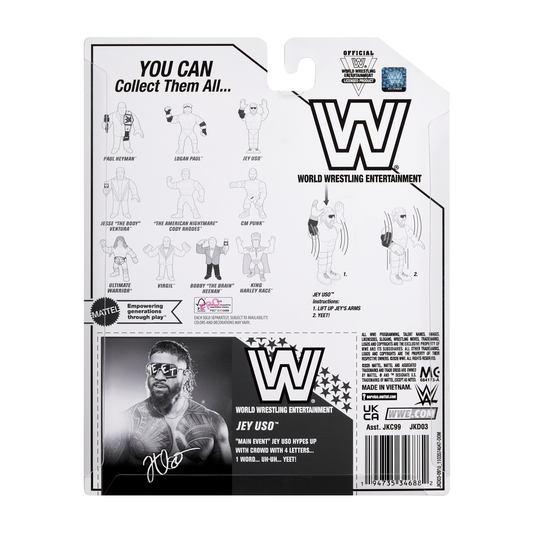2026 WWE Mattel Ringside Exclusive Retro Series 2 Jey Uso [Exclusive]
