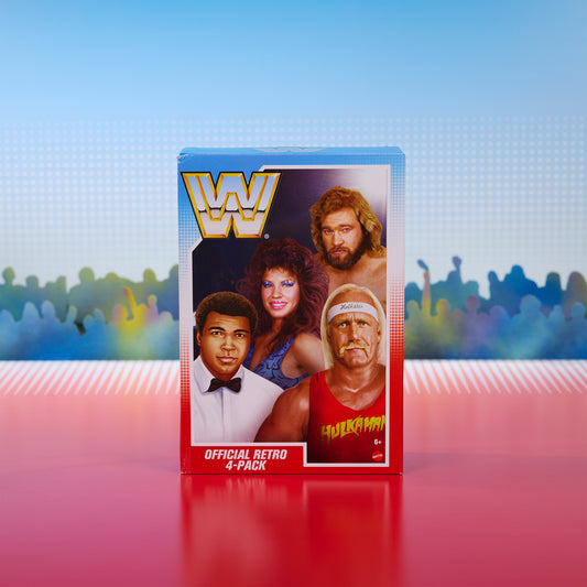 2024 WWE Mattel Creations Exclusive Retro Series 15 Official Retro 4-Pack