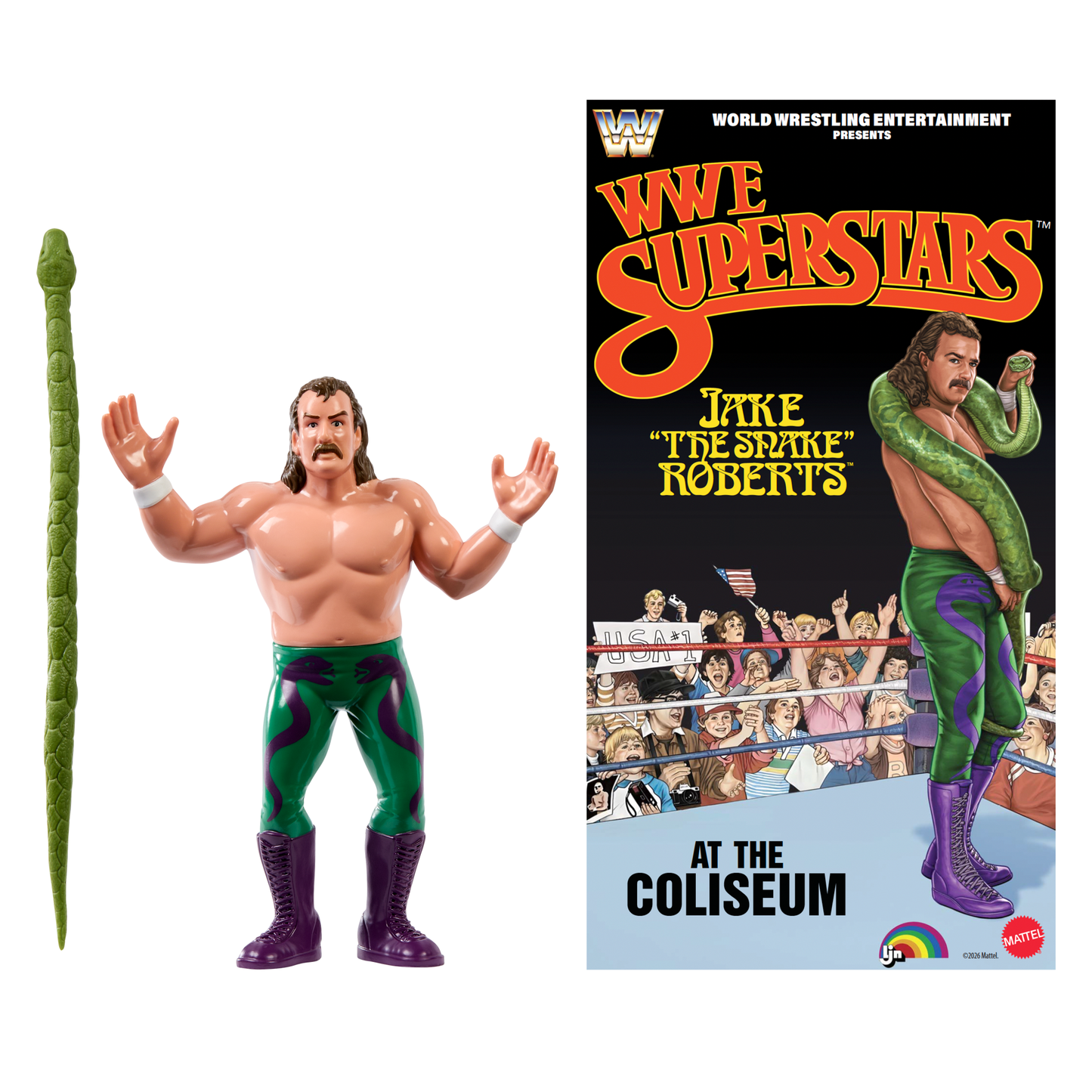 2026 Mattel LJN WWE Superstars Series 3 Jake "The Snake" Roberts [Exclusive]