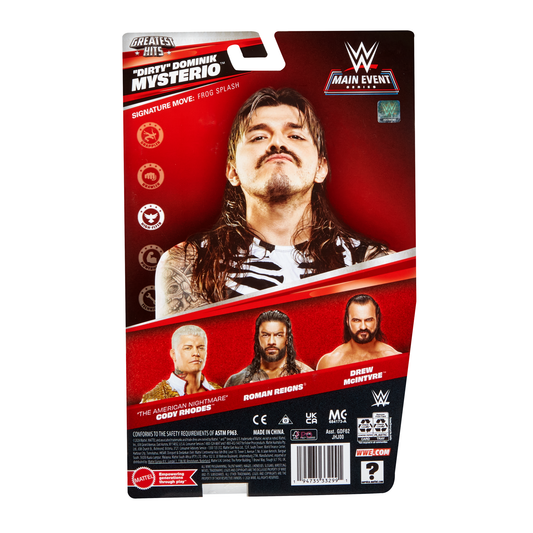 2025 WWE Mattel Main Event Greatest Hits Series 2 "Dirty" Dominik Mysterio