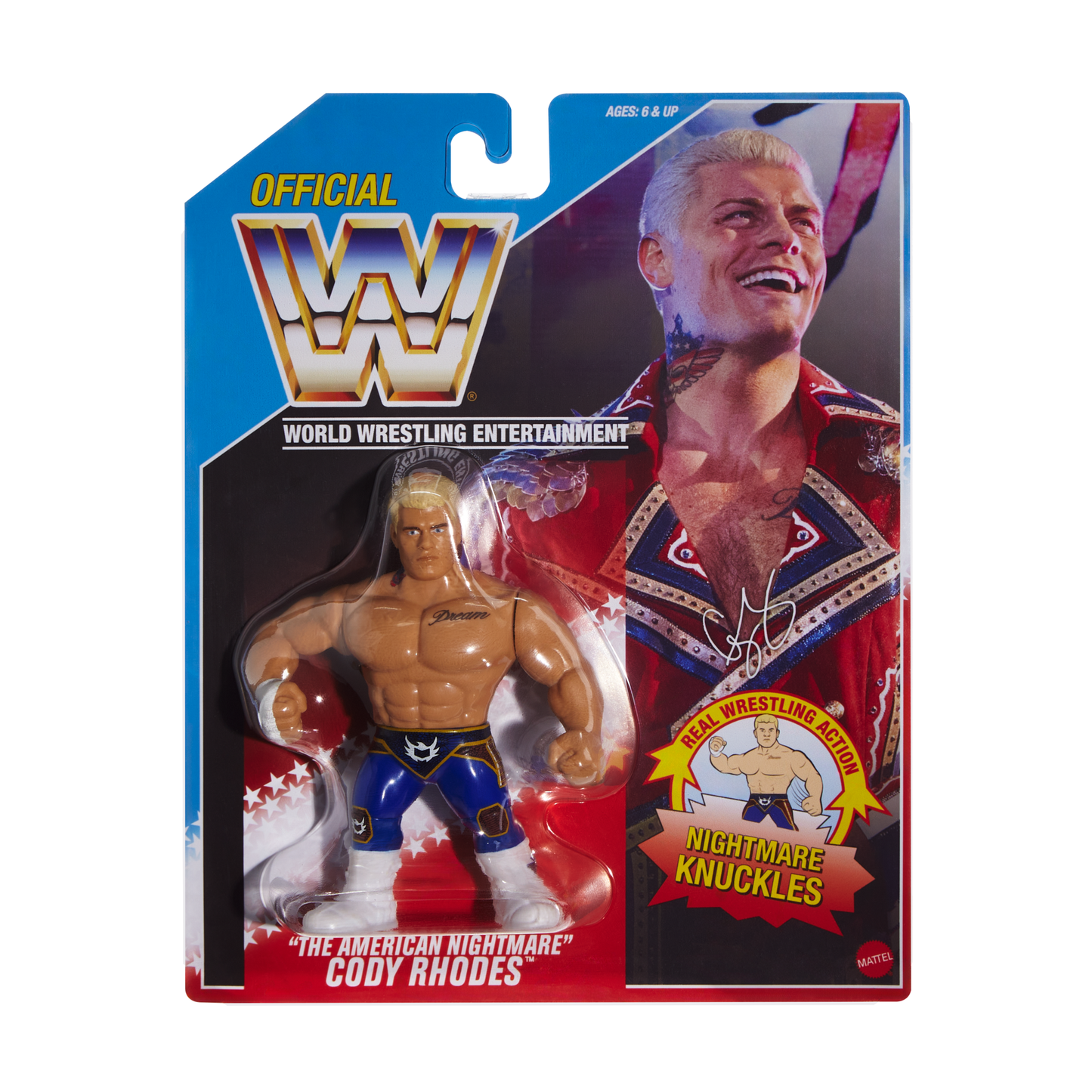 2025 WWE Mattel Ringside Exclusive Retro Series 1 "The American Nightmare" Cody Rhodes
