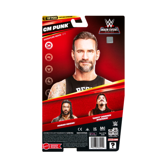 2026 WWE Mattel Main Event Series Top Picks CM Punk