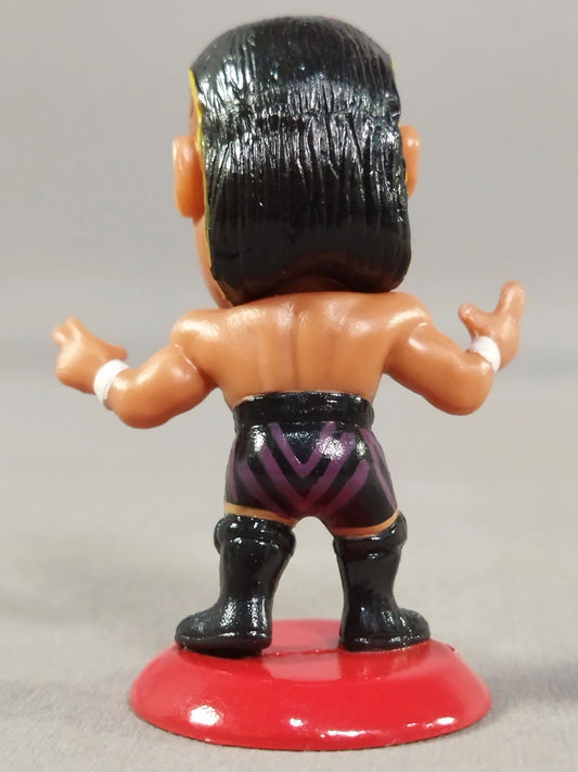 2004 CharaPro Mini Big Heads/Pro-Kaku Heroes Strong Style Prerelease Hiroyoshi Tenzan [With Black & Purple Trunks]