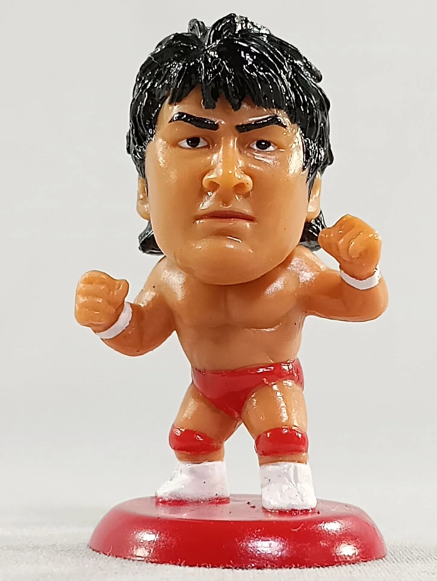 2006 CharaPro Mini Big Heads/Pro-Kaku Heroes Series 7 Keiji Mutoh [With Red Trunks]