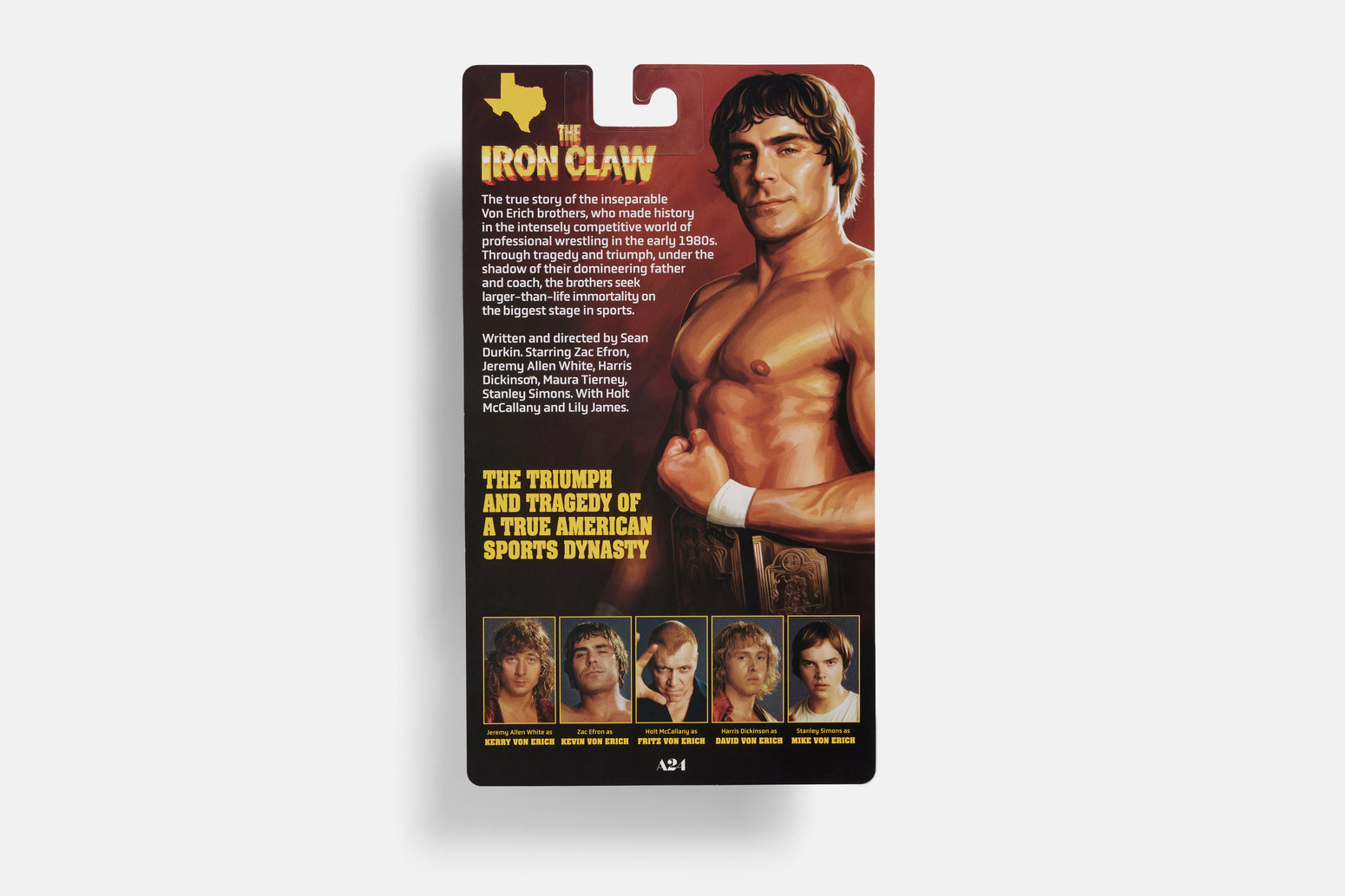 2024 A24 The Iron Claw Zac Efron as Kevin Von Erich Action Figure –  Wrestling Figure Database