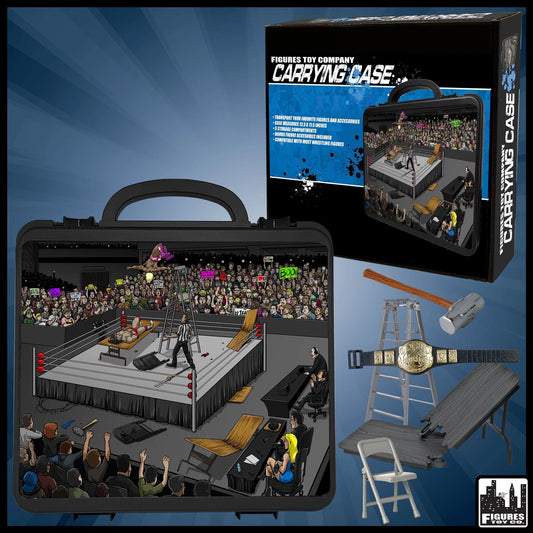 2025 FTC Deluxe Carrying Case with Accessories for Wrestling Action Figures
