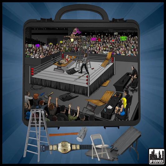 2025 FTC Deluxe Carrying Case with Accessories for Wrestling Action Figures