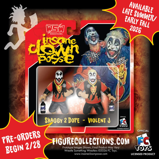 FC Toys Wrestle-Something Wrestlers Insane Clown Posse: Shaggy 2 Dope & Violent J [With Red Gear]