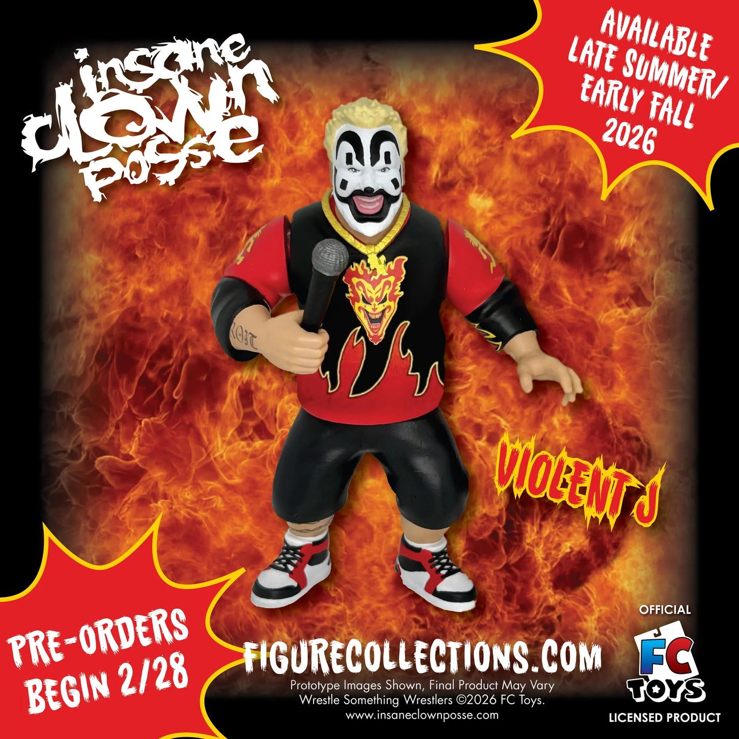FC Toys Wrestle-Something Wrestlers Insane Clown Posse: Shaggy 2 Dope & Violent J [With Red Gear]
