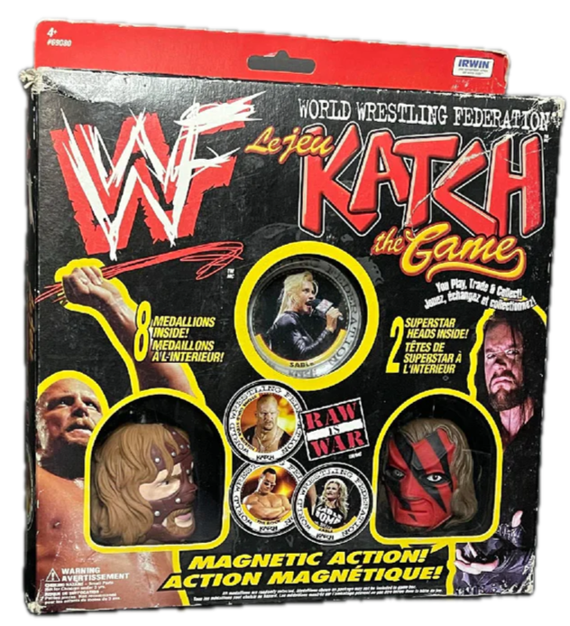 1999 WWF Irwin Toy Katch the Game [With Mankind & Kane]