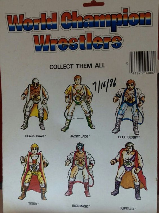 1985 Soma World Champion Wrestlers Black Hawk