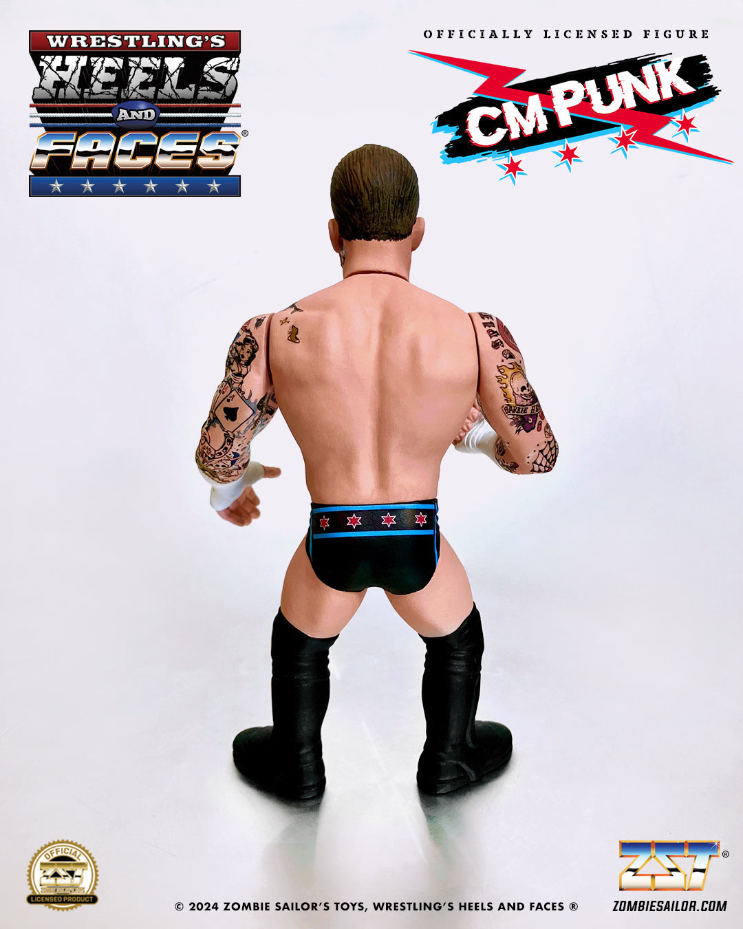 2024 Zombie Sailor's Toys Wrestling's Heels & Faces CM Punk [With 