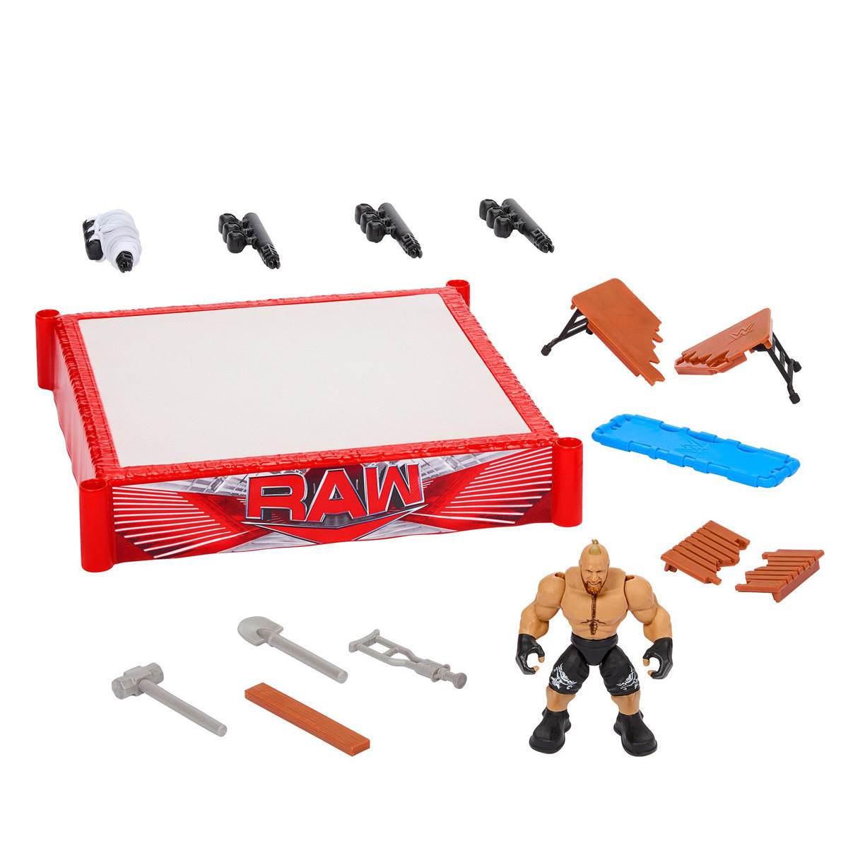 2024 WWE Mattel Knuckle Crunchers Rebound Ring [With Brock Lesnar]