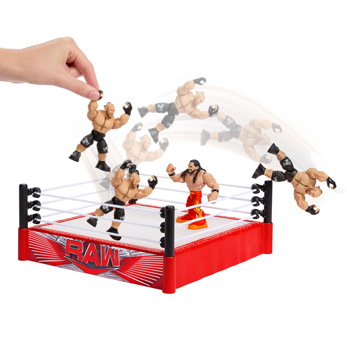 2024 WWE Mattel Knuckle Crunchers Rebound Ring [With Brock Lesnar