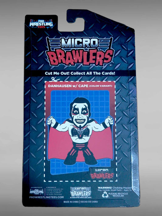 Danhausen with Cape Autographed Pro Wrestling Crate Micro Brawler