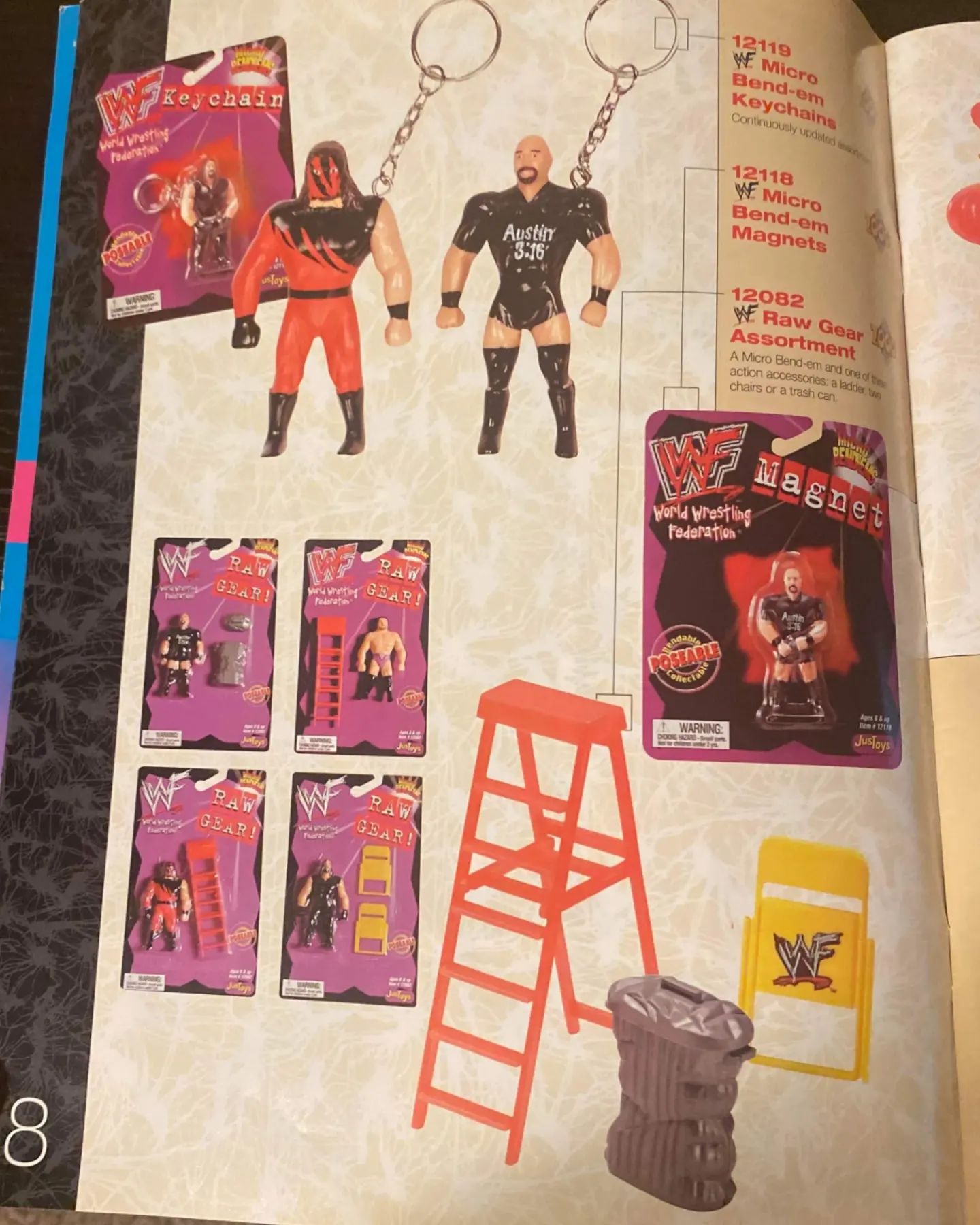 Unreleased WWF Just Toys Micro BendEms Raw Gear! Val Venis Wrestling