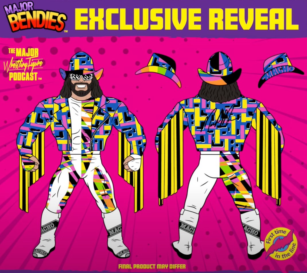 2024 Major Wrestling Figure Podcast Major Bendies "Macho Man" Randy Savage