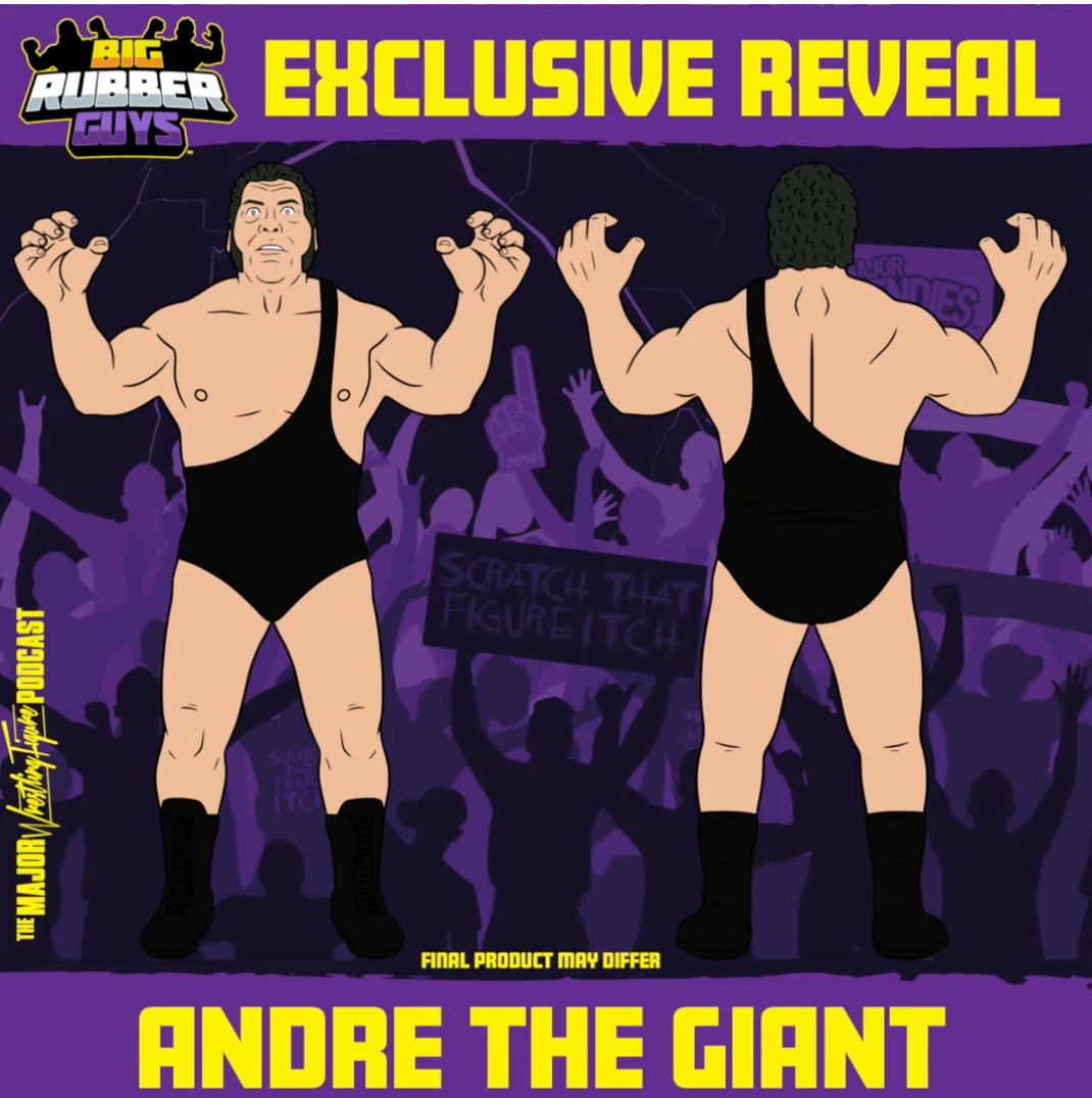 2024 Major Wrestling Figure Podcast Big Rubber Guys Series 4 Andre the Giant [With Black Singlet]