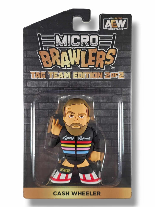2023 AEW Pro Wrestling Tees Micro Brawlers Tag Team Edition 2 of 2 FTR Cash Wheeler