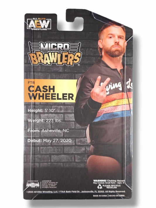 2023 AEW Pro Wrestling Tees Micro Brawlers Tag Team Edition 2 of 2 FTR Cash Wheeler