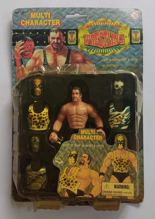 2000 Hinstar International Wrestling Bootleg/Knockoff Multi Character Wrestler: Bear Cat/Bomber