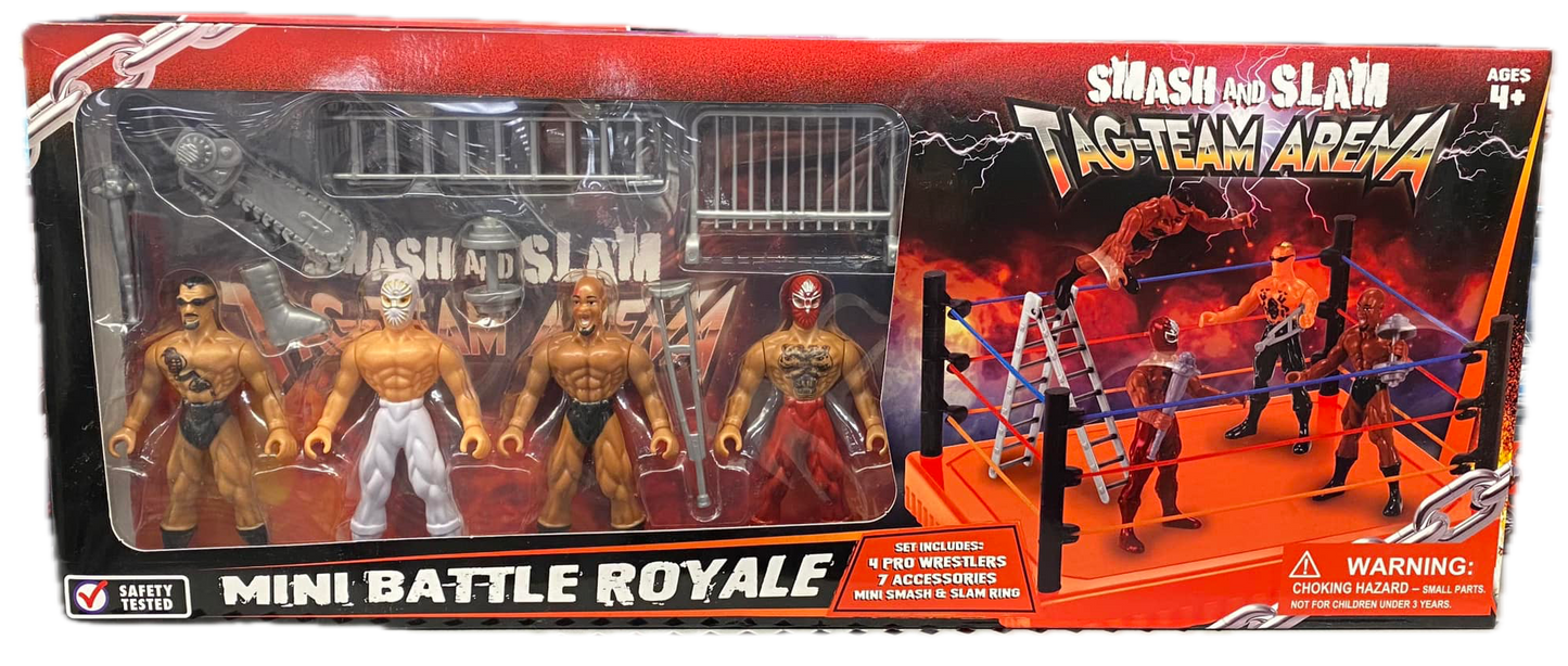 Bootleg/Knockoff Smash and Slam Tag Team Arena Mini Battle Royale