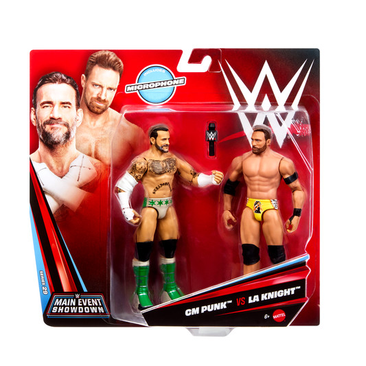 2026 WWE Mattel Main Event Showdown Series 29 CM Punk vs. LA Knight