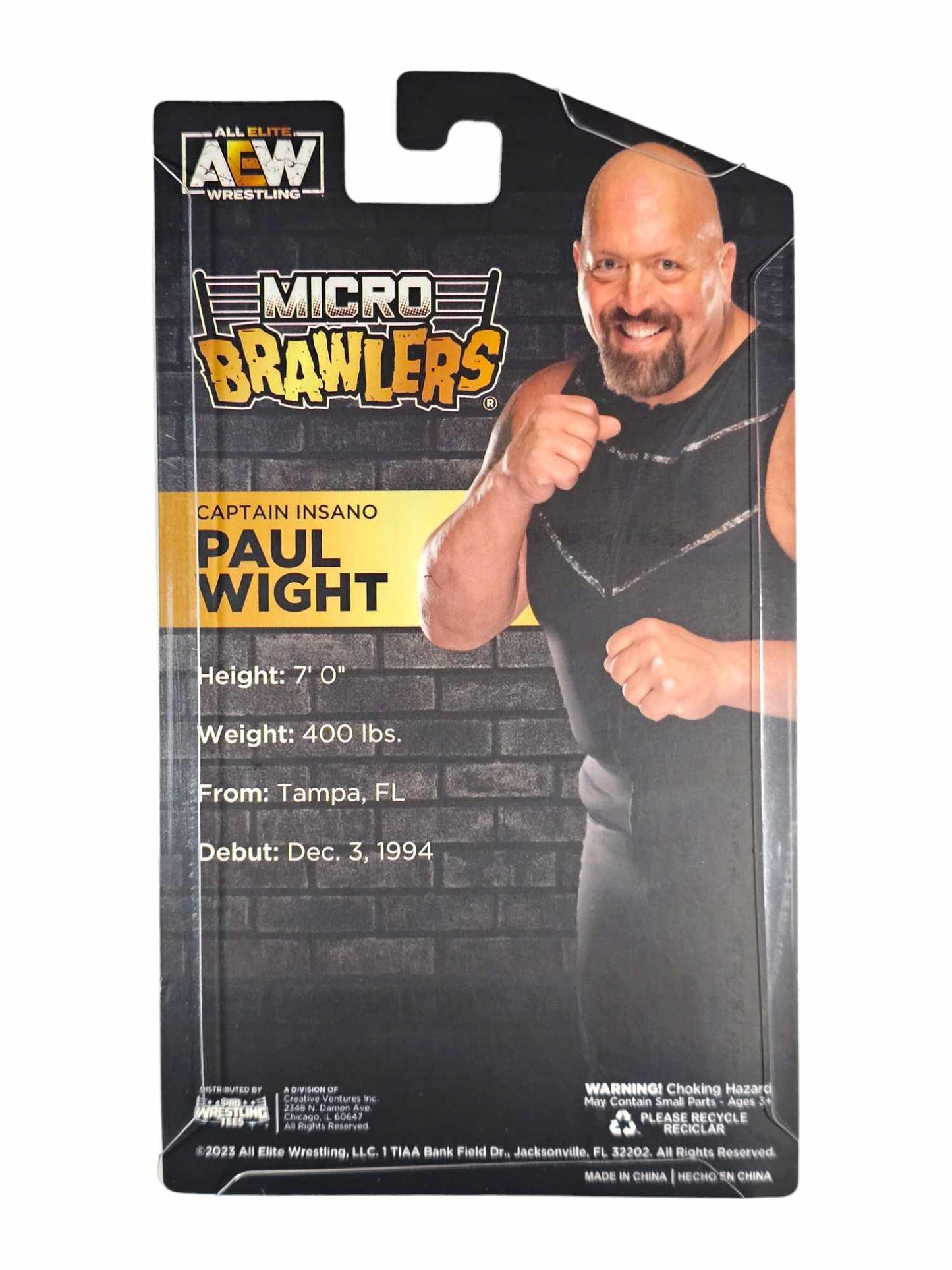 AEW MICRO BRAWLERS Captain Insano Paul Wight From The Waterboy