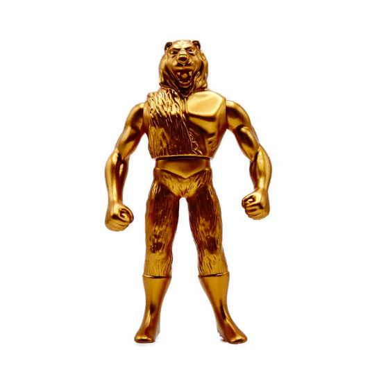 2002 TOMY Tiger Mask Anime Blind Box Sofubi Lion Man [Gold Chase]