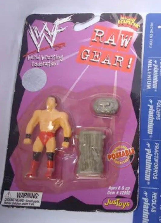 1998 WWF Just Toys Micro Bend-Ems Raw Gear! Ken Shamrock