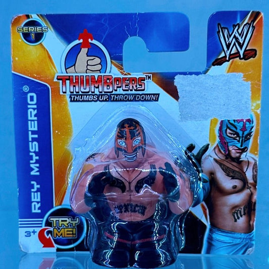 2013 WWE Wicked Cool Toys Thumbpers Series 1 Rey Mysterio [Carded]